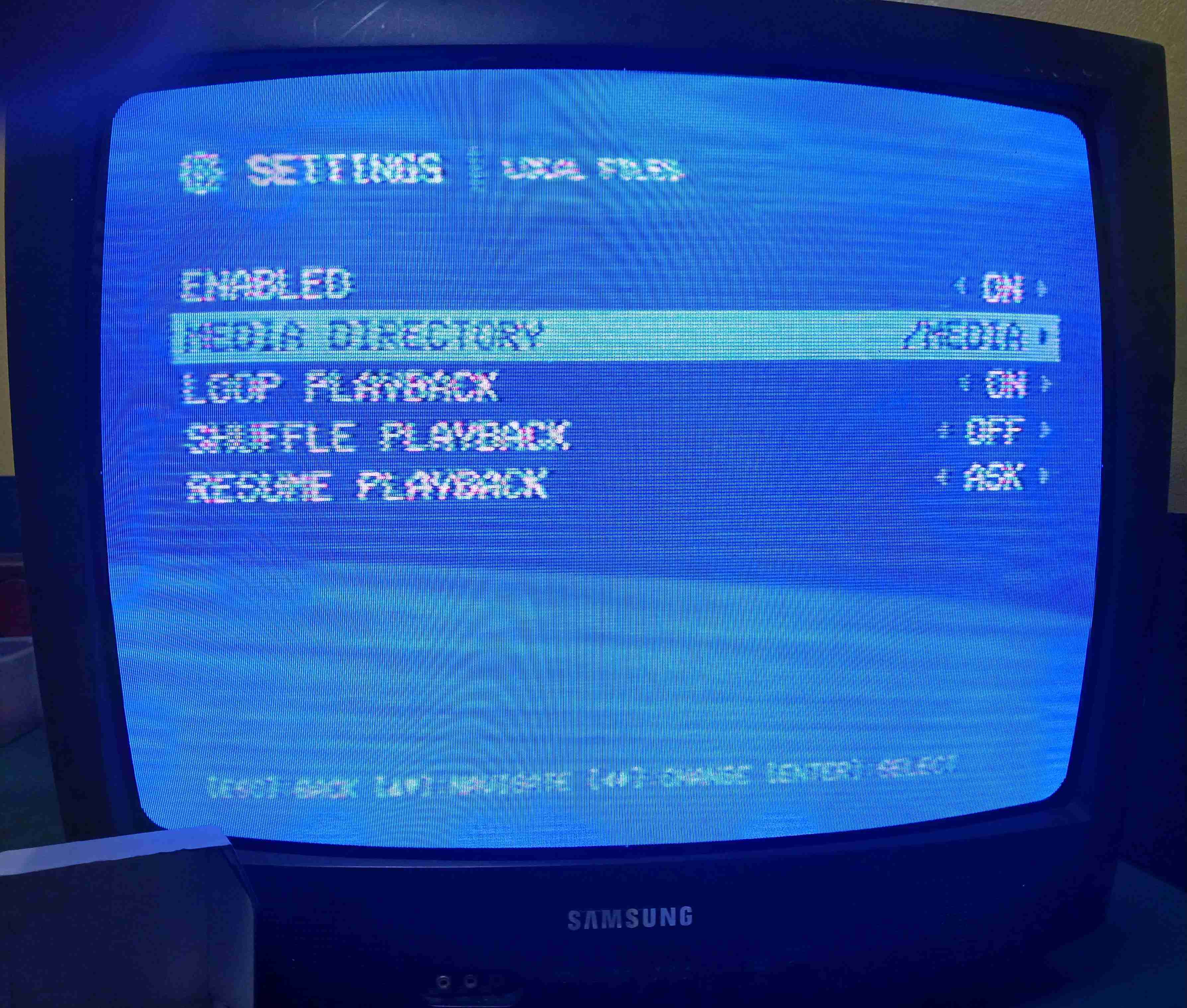 240-MP on CRT TV
