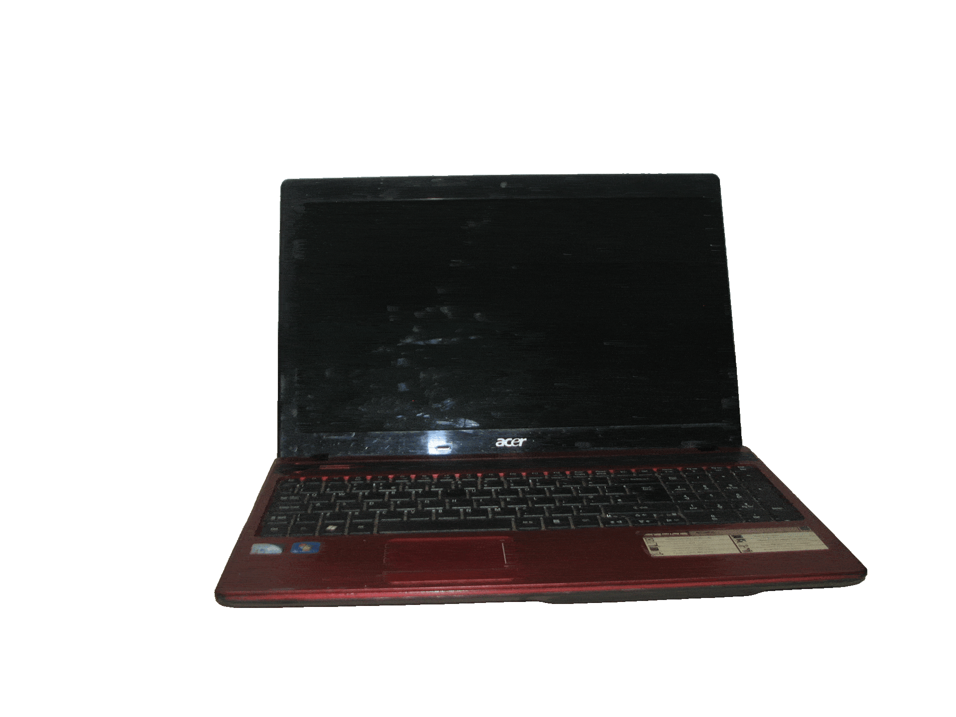 Red Acer Laptop